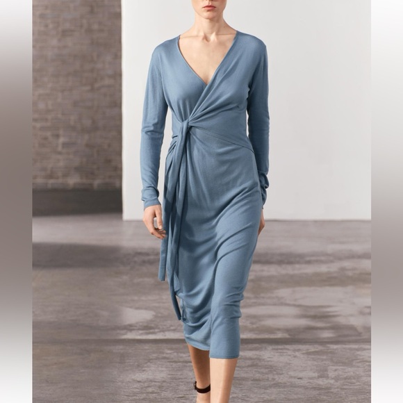 Zara Dresses & Skirts - Zara knit wrap dress